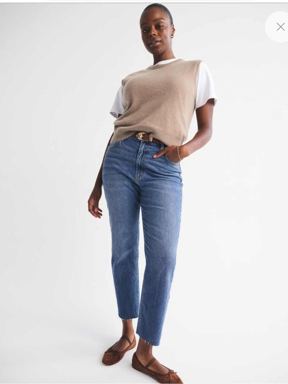 Abercrombie & Fitch The Ankle Straight Ultra High-Rise Women's Jeans size 31/12